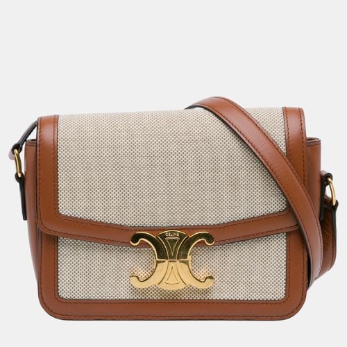 Celine Beige/Brown Teen Canvas Triomphe - Celine - Modalova