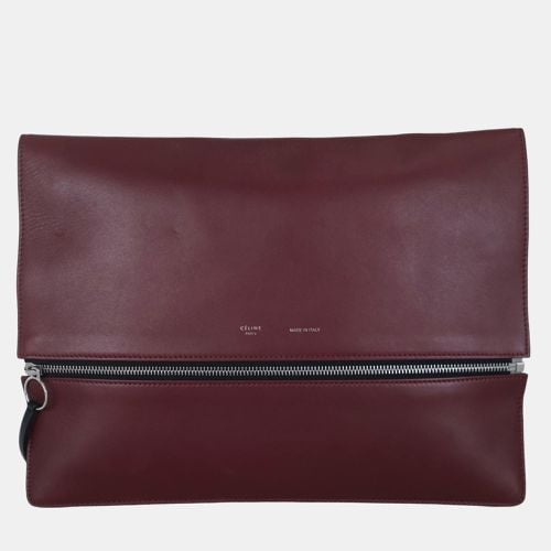 Celine Oversized Zip Clutch Bag - Celine - Modalova