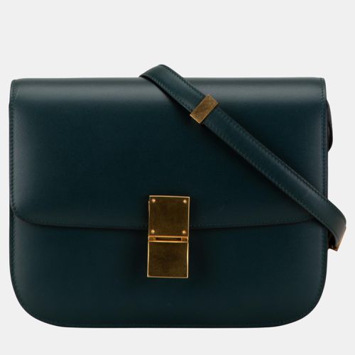 Celine Green Medium Calfskin Classic Box - Celine - Modalova