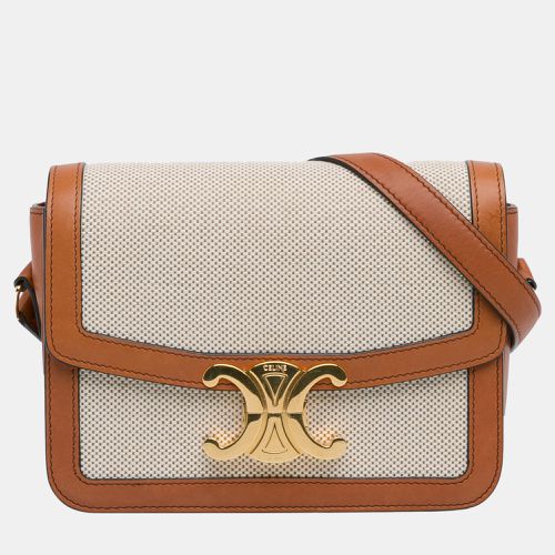 Celine Beige/Brown Teen Canvas Triomphe - Celine - Modalova