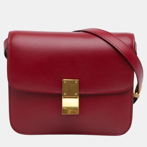 Celine Red Small Calfskin Classic Box - Celine - Modalova