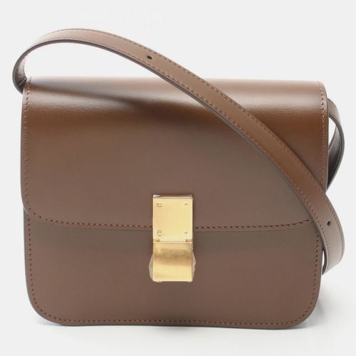 Celine Classic Leather Brown Teen Box Shoulder Bag - Celine - Modalova