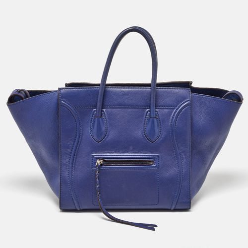 Celine Blue Leather Medium Phantom Luggage Tote - Celine - Modalova