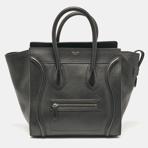 Celine Black Leather Mini Luggage Tote - Celine - Modalova