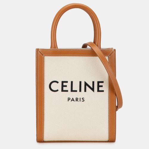 Celine Mini Canvas Vertical Cabas Satchel - Celine - Modalova