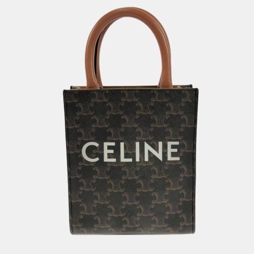 Celine Mini Triomphe Coated Canvas Vertical Cabas Satchel - Celine - Modalova