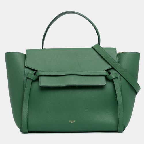 Celine Green Leather Celine Mini Leather Belt Satchel - Celine - Modalova