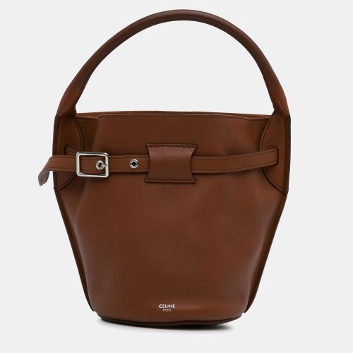 Celine Brown Calf Leather Nano Big Bucket Bag - Celine - Modalova