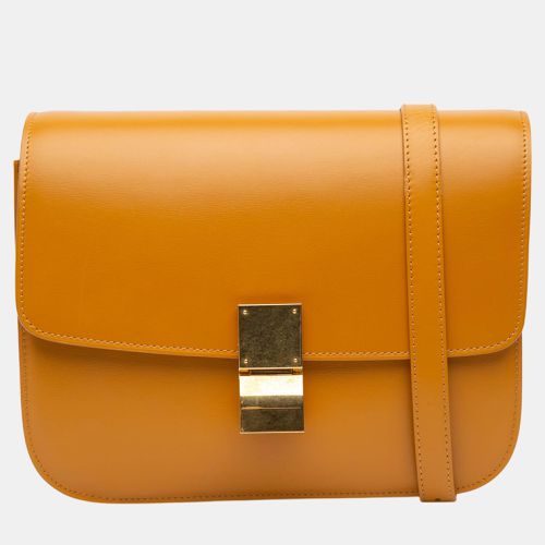 Celine Brown Medium Calfskin Classic Box - Celine - Modalova