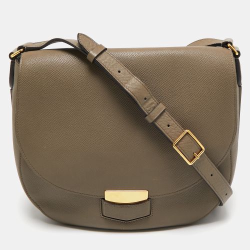 Celine Taupe Grey Leather Medium Trotteur Shoulder Bag - Celine - Modalova