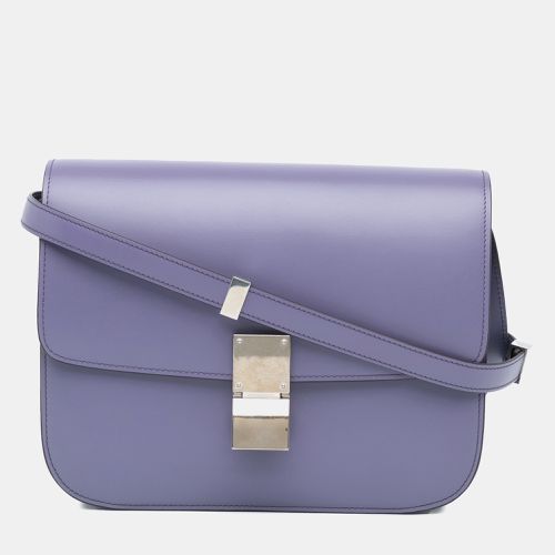 Celine Purple Leather Medium Calfskin Classic Box - Celine - Modalova