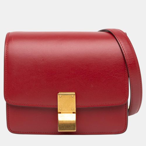 Celine Red Small Calfskin Classic Box - Celine - Modalova