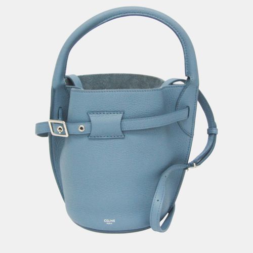 Celine Blue Bucket Nano Leather Big Tote Bag - Celine - Modalova