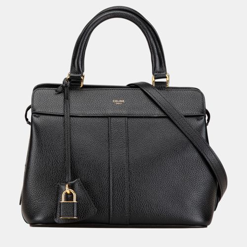 Celine Black Small Cabas de France Leather Satchel - Celine - Modalova