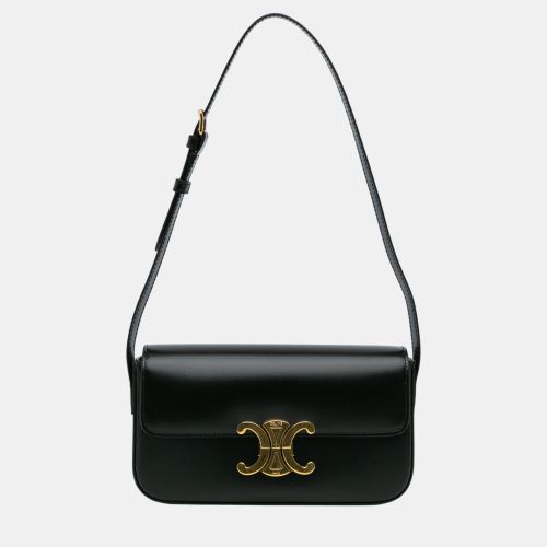 Celine Black Triomphe Calfskin Claude Shoulder Bag - Celine - Modalova