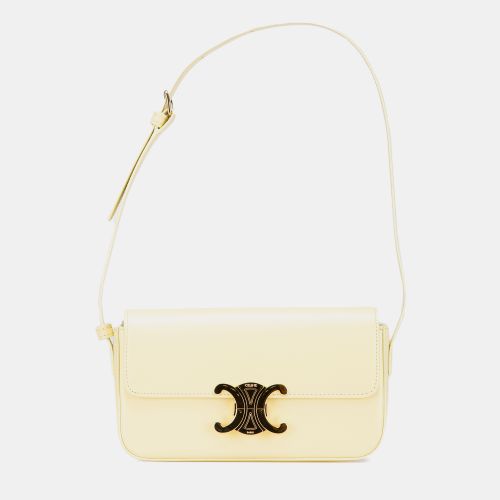 Celine Yellow Leather Triomphe Claude Shoulder Bag - Celine - Modalova