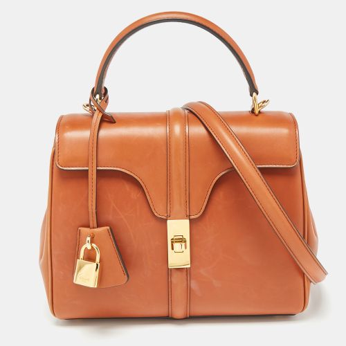 Celine Brown Leather Small 16 Top Handle Bag - Celine - Modalova