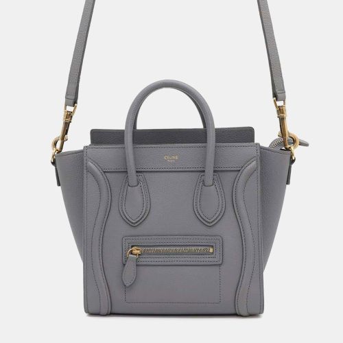 Luggage Shopper Gray Leather Size Nano - Celine - Modalova
