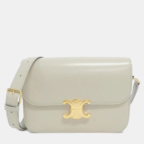 Ivory Leather Classic Triomphe Shoulder Bag - Celine - Modalova