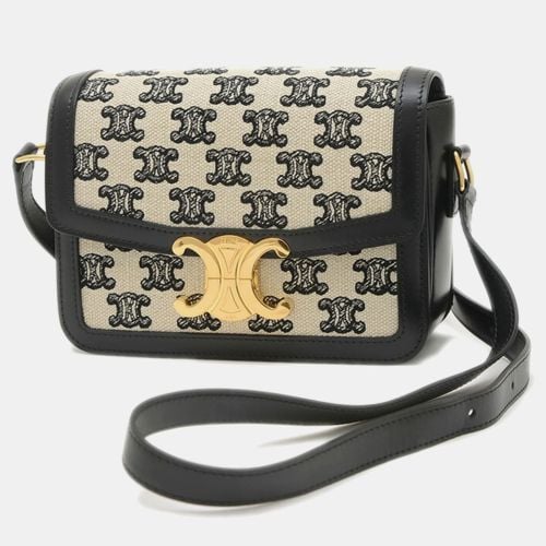 Canvas and Leather Triomphe Teen Shoulder Bag - Celine - Modalova