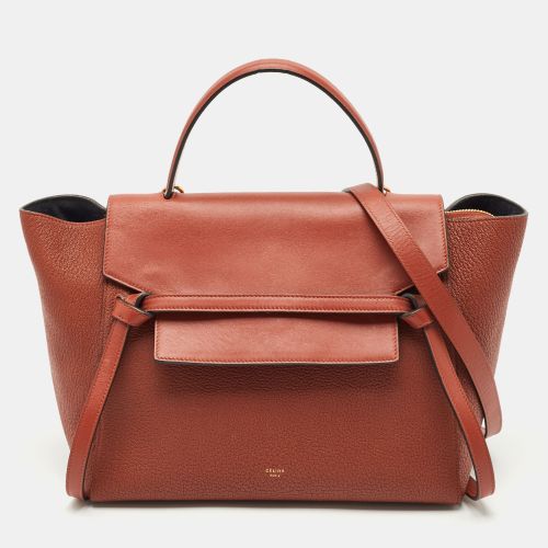 Celine Brown Leather Mini Belt Top Handle Bag - Celine - Modalova