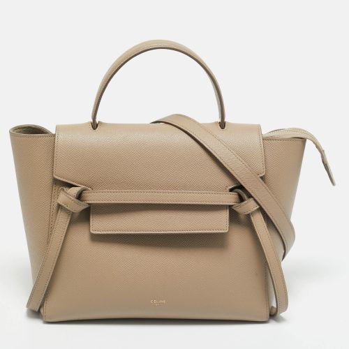 Celine Beige Leather Micro Belt Top Handle Bag - Celine - Modalova