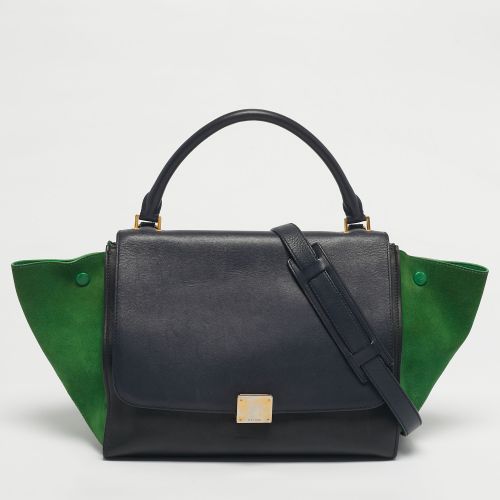 Celine Tricolor Leather and Suede Medium Trapeze Bag - Celine - Modalova