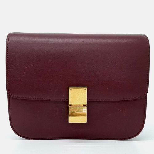 Leather Classic Box Medium - Celine - Modalova