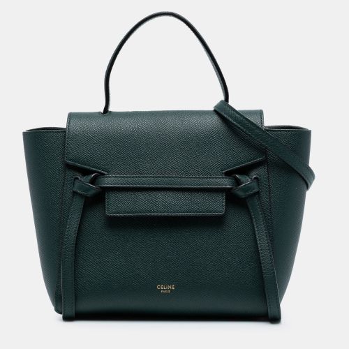 Celine Green Nano Grained Calfskin Belt Bag - Celine - Modalova