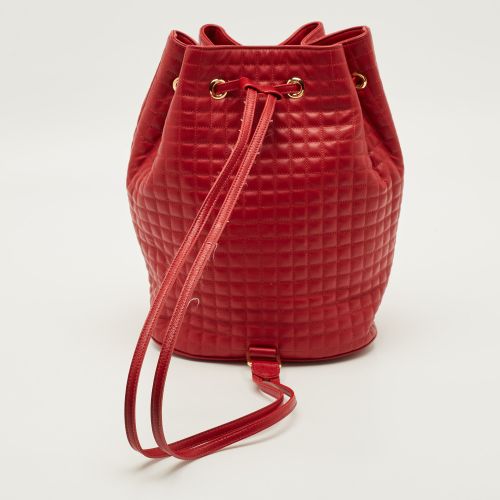 Quilted Leather Drawstring Backpack - Celine - Modalova