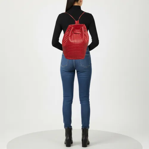 Quilted Leather Drawstring Backpack - Celine - Modalova