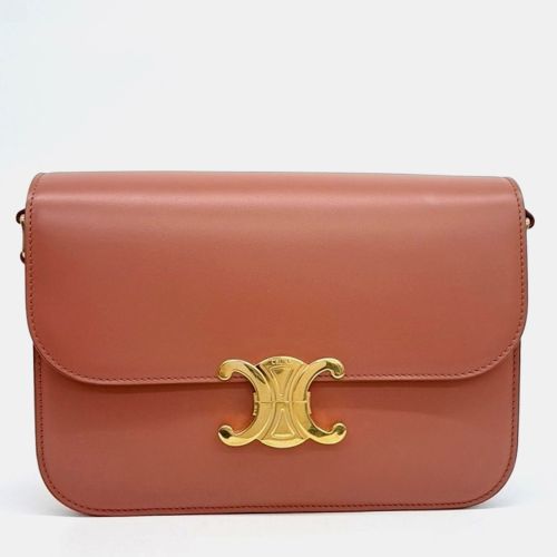Triomphe Medium Leather Shoulder Bag - Celine - Modalova