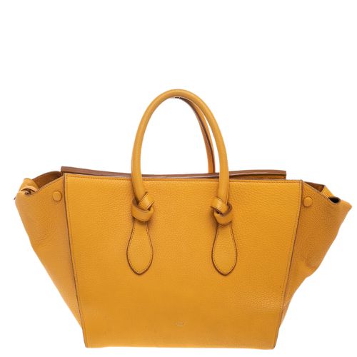 Celine Yellow Leather Small Tie Tote - Celine - Modalova