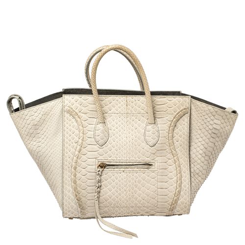 Celine Grey Python Medium Phantom Luggage Tote - Celine - Modalova