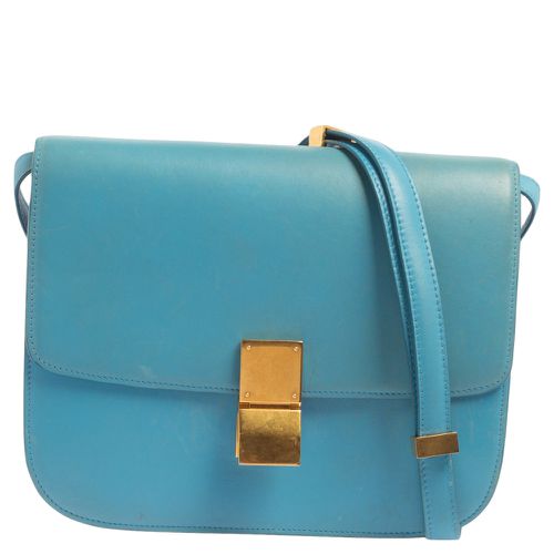 Leather Medium Classic Box Shoulder Bag - Celine - Modalova