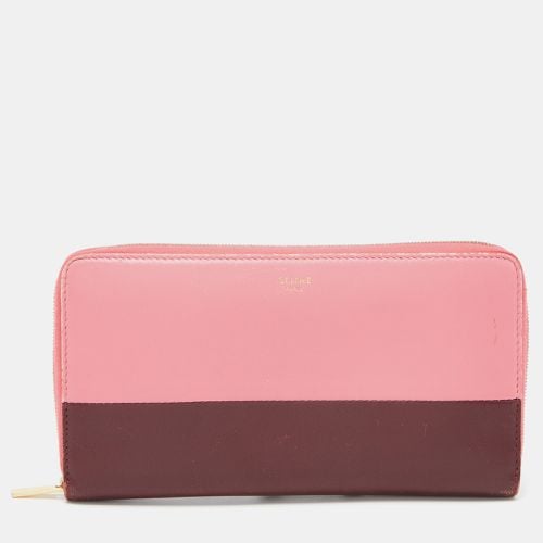 Celine Pink/Red Leather Zip Around Wallet - Celine - Modalova