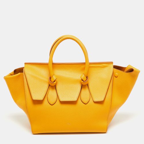 Celine Yellow Leather Small Tie Tote w/Pouch - Celine - Modalova