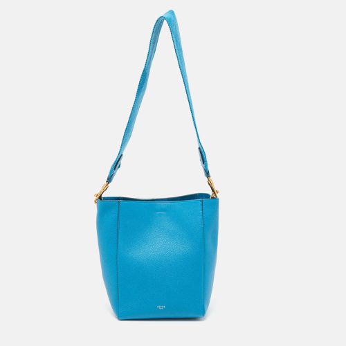 Celine Blue Leather Small Sangle Bucket Bag - Celine - Modalova