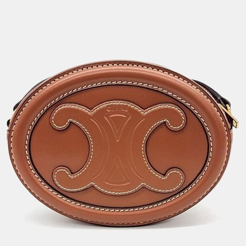 Celine Brown Leather Oval Pulse Crossbody Bag - Celine - Modalova