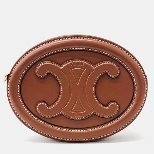 Celine Burnt Leather Oval Pulse Crossbody Bag - Celine - Modalova