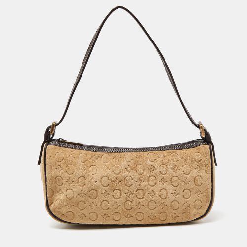 Celine Beige/Brown Embossed Suede Ava Bag - Celine - Modalova