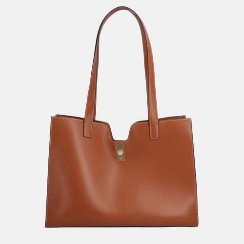 Celine Brown Leather Smooth Cabas 16 Tote Bag - Celine - Modalova