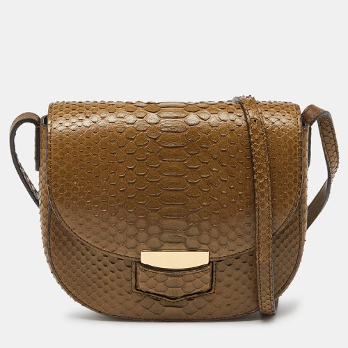 Celine Olive Green Python Small Trotteur Crossbody Bag - Celine - Modalova