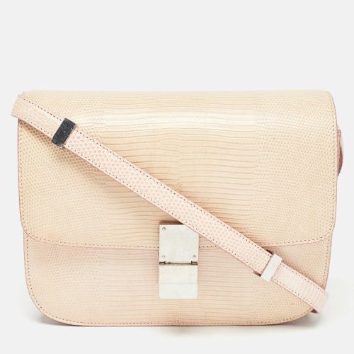 Celine Pink Lizard Medium Classic Box Shoulder Bag - Celine - Modalova