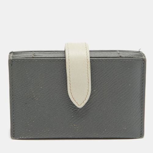 Celine Grey/Off White Leather Accordion Card Holder - Celine - Modalova