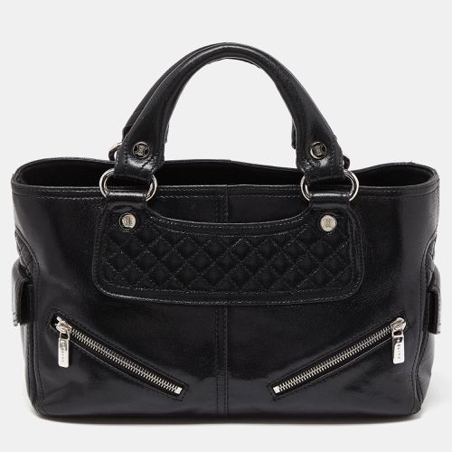 Celine Black Quilted Glossy Leather Boogie Tote - Celine - Modalova