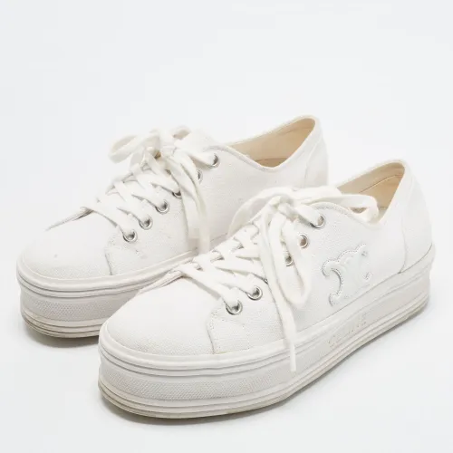 Jane Size 36 Canvas Platform Sneakers - Celine - Modalova