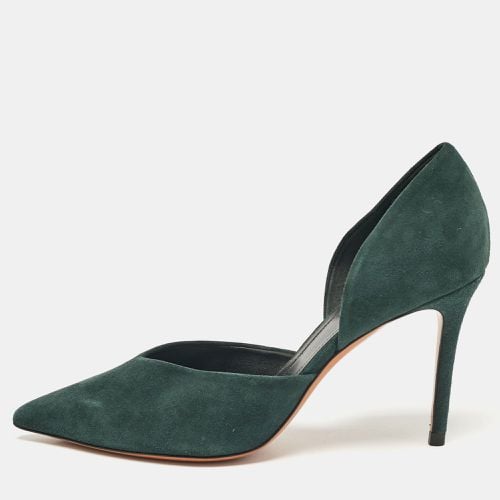 Celine Green Suede Pointed Toe D'orsay Pumps Size 37 - Celine - Modalova