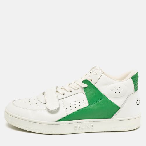 Celine White/Green Leather CT-02 Lace Up Sneakers Size 39 - Celine - Modalova