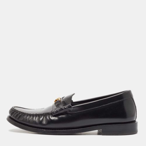 Celine Black Leather Luco Triomphe Chain Loafers Size 36 - Celine - Modalova